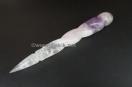 Twisted RAC healing wand with sharp point